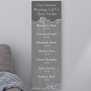 Personalized Canvas Prints - My Grandkids - 13430