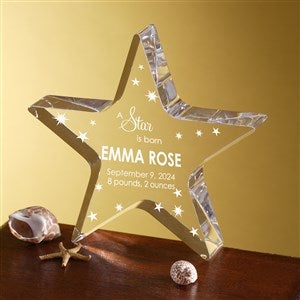 Personalized Gifts - Newborn Baby Star Keepsake