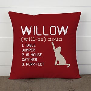 Custom Cat Pillow 14 - Definition of My Cat