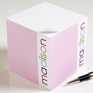 Personalized Kids Notepad Cube - My Name