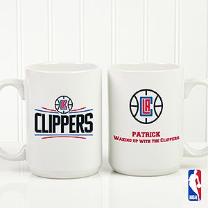 Large Personalized Basketball Coffee Mugs   NBA Team Logo