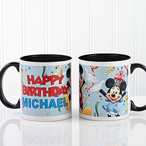 Personalized Disney Coffee Mugs - Mickey Mouse & Minnie Mouse Birthday Mug