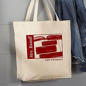 Personalized Teacher Tote Bag - Large