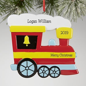 Personalized Train Christmas Ornaments - Choo Choo