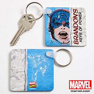 Personalized Marvel Superhero Key Rings   Wolverine, Spiderman, Iron Man, Thor
