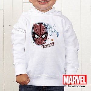 Personalized Marvel Superhero Portrait Toddlers White Sweatshirt