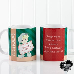 Personalized Precious Moments Christmas Elf Coffee Mugs