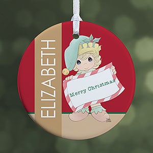 Personalized Christmas Ornaments - Precious Moments Christmas Elf