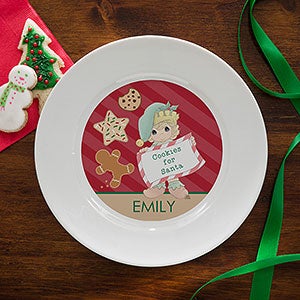 Personalized Christmas Elf Plate - Precious Moments