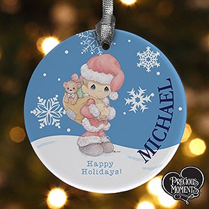 Personalized Christmas Ornaments   Precious Moments Santa