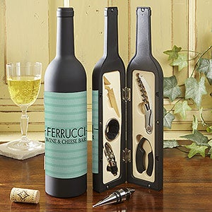 Personalized Wine Accessories   Corkscrew, Pourer, Collar, Stopper, Foil Cutter