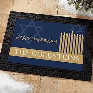 Hanukkah Personalized Doormat- 18x27