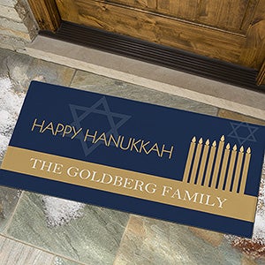 Hanukkah Personalized Oversized Doormat- 24x48