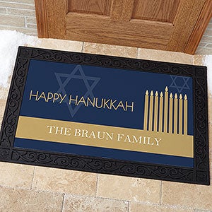 Hanukkah Personalized Doormat- 20x35