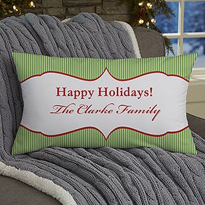 Classic holiday Personalized Lumbar Pillow