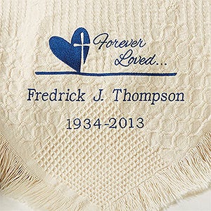 Forever in Our Hearts Personalized Afghan