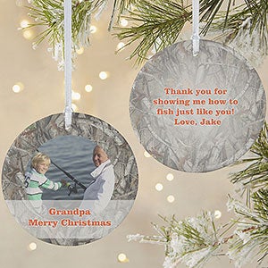 Personalized Camo Photo Ornament