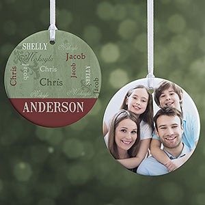 Personalized Christmas Ornaments - Loving Family - 2-Sided