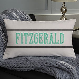 Family Name Personalized Lumbar Pillow