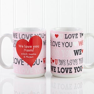 Large Personalized Coffee Mugs   All About Love