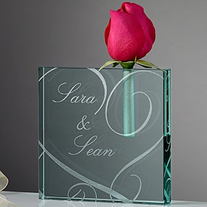 Personalized Bud Vase   Couple In Love