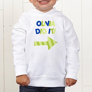 Personalized Toddler Sweatshirt   They Did It