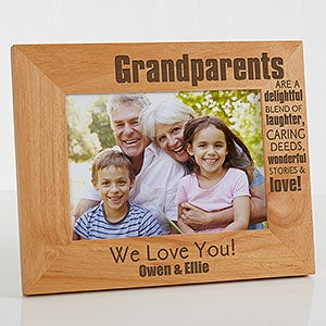 Wonderful Grandparents Personalized Photo Frame- 5 x 7