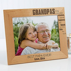 Wonderful Grandpa Personalized Photo Frame- 8 x 10