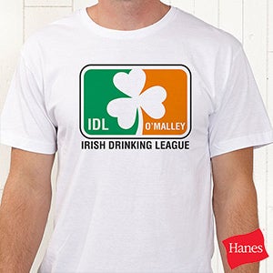 Irish Drinking League Personalized Hanes® T-Shirt