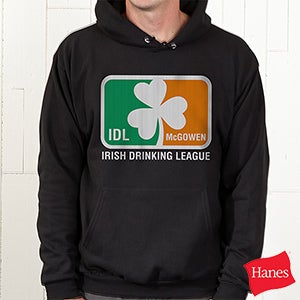Personalized Hooded Sweatshirts   Irish Drinking League