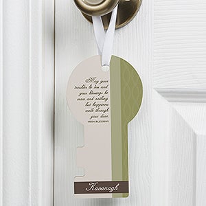 Personalized Irish Blessing Door Key