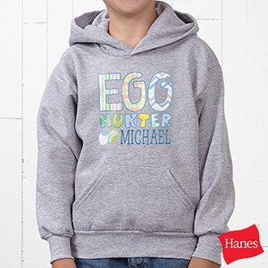 Egg Hunter Personalized Youth Hooded Sweatshirt