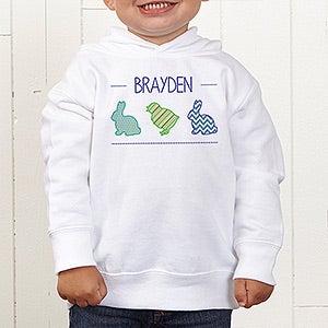 Hip Hop Easter Personalized Toddler Hooded Sweatshirt