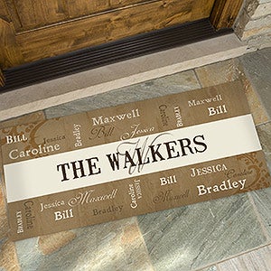 Our Loving Family Personalized Oversized Doormat- 24x48