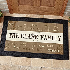 Our Loving Family Personalized Doormat- 20x35