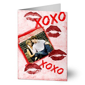 XOXO Romantic Photo Greeting Card