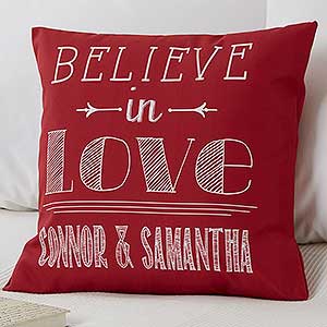 Love Quotes Personalized 18 Throw Pillow