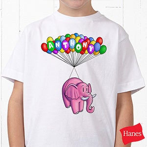 Personalized Kids T Shirts   Floating Zoo Animals