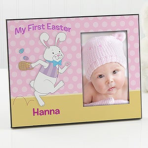 Personalized Easter Bunny Picture Frames   Happy Easter