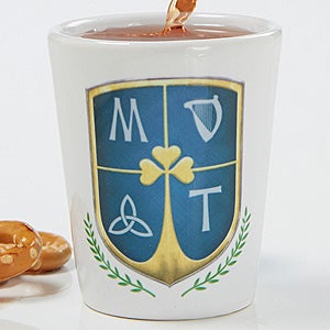 Personalized Shot Glass   Personal Crest