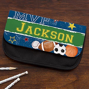 Personalized Sports Pencil Case - Ready, Set, Score