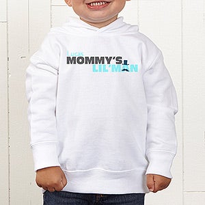 Mommy's Lil' Man Personalized Toddler Hooded Sweatshirt