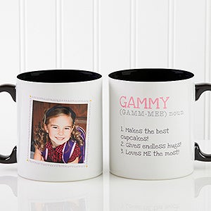 Definition Of Grandma Photo Coffee Mug 11oz.- Black