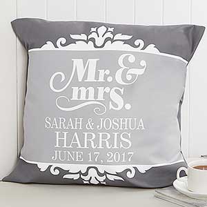 The Happy Couple Personalized 18 Throw Pillow