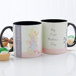 Precious Moments Personalized First Mother's Day Coffee Mug - Black Handle