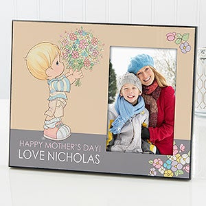 Personalized Mother's Day Picture Frame - Precious Moments Flower Bouquet