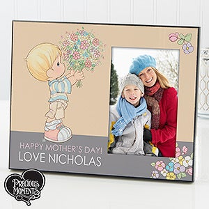 Personalized Mothers Day Picture Frame   Precious Moments Flower Bouquet