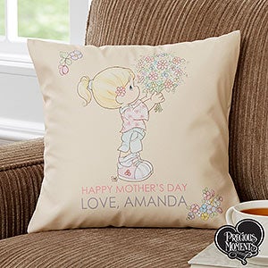 Precious Moments® Flower Bouquet Personalized 14 Throw Pillow