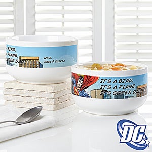 Fathers Day Gifts    DC Comics® Superman Personalized Bowl