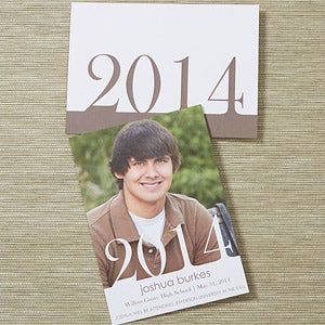 Personalized Photo Graduation Announcements   Proud Graduate   Vertical